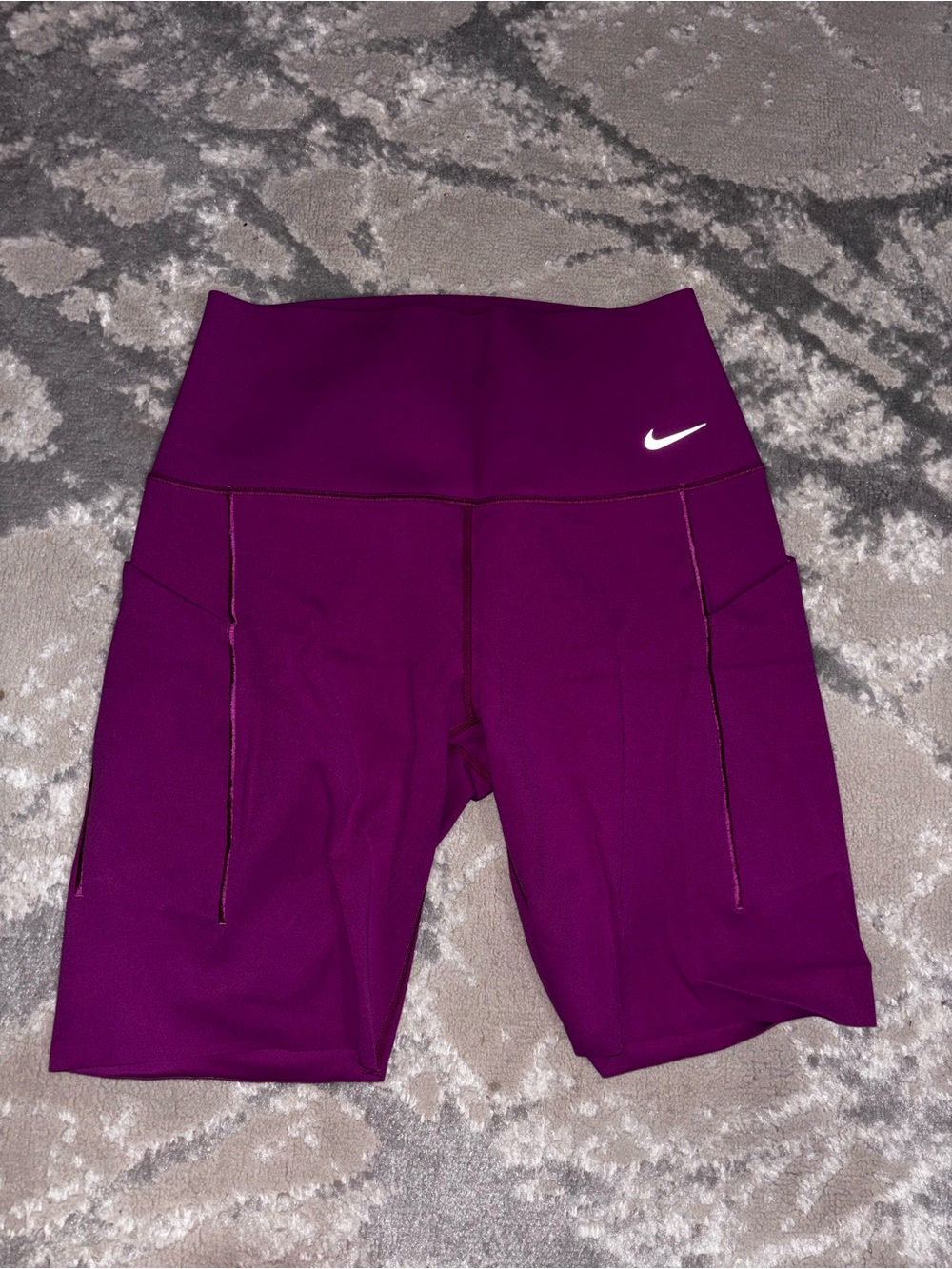 Nike Women's Pink High-Waist Performance Bike Shorts brand new